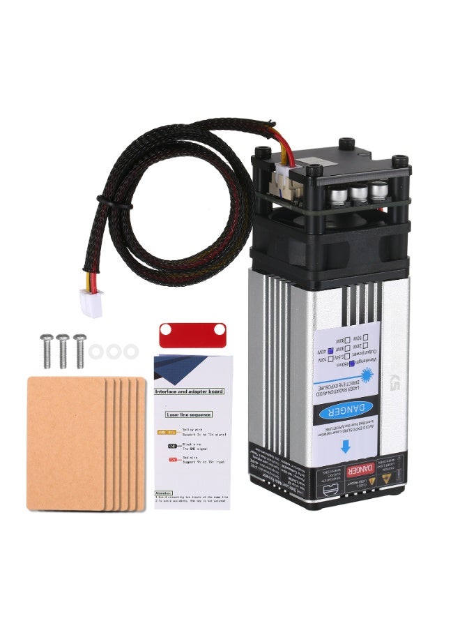 40W Module 450nm Engraving Head Fixed Focal Length High Precision Engraving Plastic Leather Wood Acrylic for Engraving Machine CNC Router Cutting Machine - Image 1